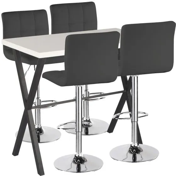 Homeville Bartisch-set Grappa/Barstol svart