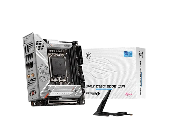 MSI MPG Z790I EDGE WIFI Hovedkort - Intel Z790 - Intel LGA1700 socket - DDR5 RAM - Mini-ITX