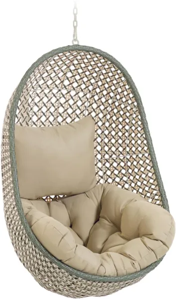 Cira, Utendørs hengestol, grønn, H121x84x82 cm