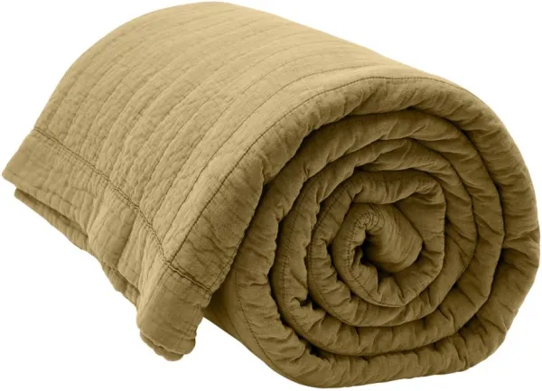 Magnhild, Vattert sengeteppe, seeds, 280x280 cm