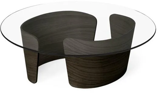 Sibast Furniture No 7 Lounge Sofabord Ø90 Lav Mørk Oljet Eik/Glass