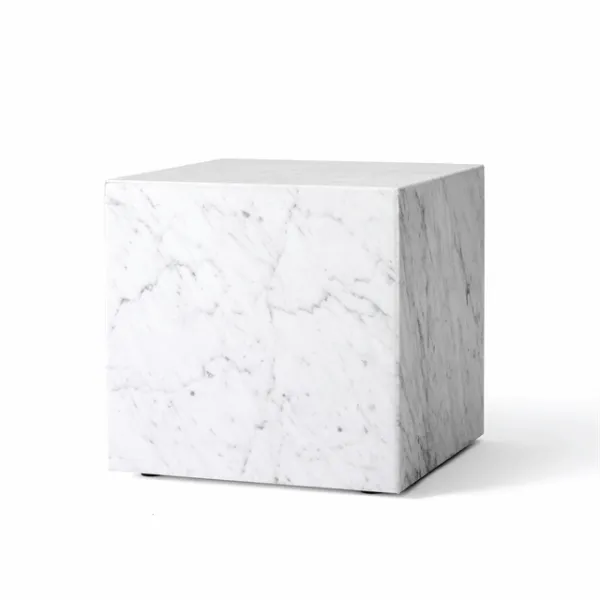 Audo Plinth Sofabord Kubisk Carrara Marmor