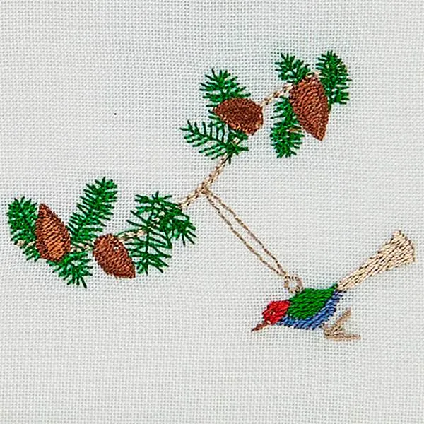 Langkilde & Søn - Juleserviett med fugl