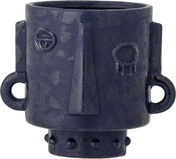 Ceejay, Blomsterpotte, blå, steintøy